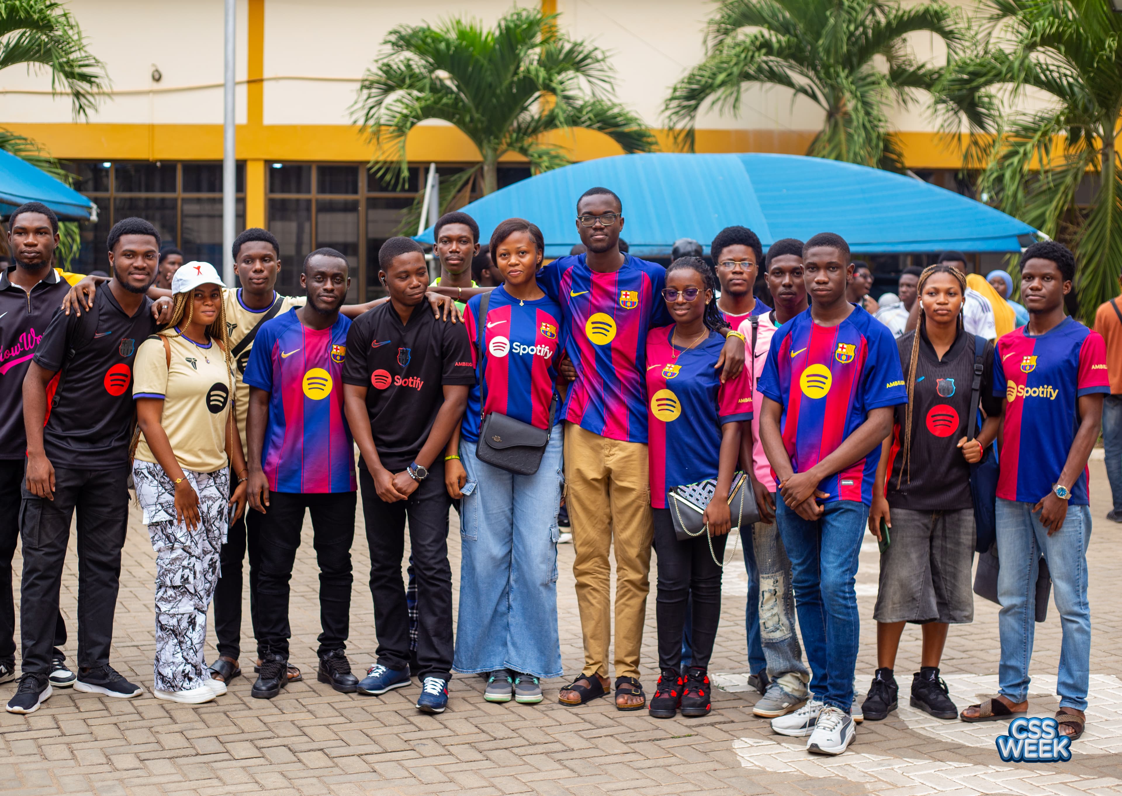 CSS members in their club jerseys at Rep Your Jersey day